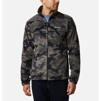 Columbia Muške Jakne - Steens Mountain Printed Fleece Crne Maskirne | ZIBP-27983